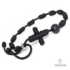 Knotted Rosary Bracelet Black or Your Custom Color One Decade Decenario Rosario picture