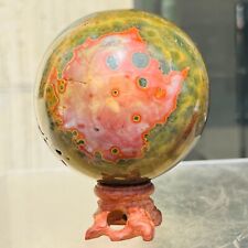685g Natural Colourful Ocean Jasper Crystal Mineral Sphere Specimen Healing picture