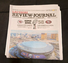 2024 SUPERBOWL 58 LAS VEGAS NEWSPAPERS CHIEFS 49ERS REVIEW JOURNAL Feb 11 & 12 picture