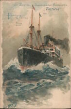 Cruise Ship Hamburg-Amerika Line Hamburg-Amerika Linie Postcard Vintage picture
