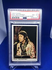 1980 Panini The Rock & Pop Collection #7 Paul McCartney Sticker PSA 8 NM-MT picture