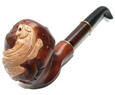Royal Tiger Hand Carved Wooden Tobacco Smoking Pipe Handmade for 9 mm filter picture