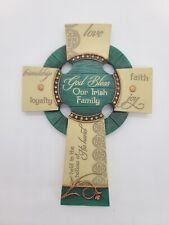 8 Inch Celtic God Bless Our Irish Family Wall Cross - 2011 Abbey Press picture