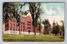 Burlington VT-Vermont, Williams Hall, Main Building, Antique, Vintage Postcard picture