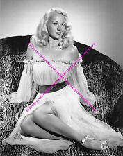 ACTRESS ADELE JERGENS LEGGY AND BOSOMY IN A WHITE NEGLIGEE 8x10 LEGS PHOTO A-AJ1 picture