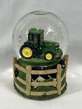 Vintage John Deere Tractor Snow Globe picture