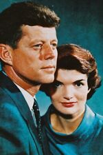 JOHN F. KENNEDY JACKIE JACQUELINE ONASSIS 24x36 inch Poster picture