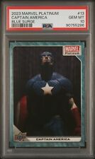 Captain America 2023 Marvel Platinum #13 BLUE SURGE🔥💎PSA10💎🔥POP 1 picture