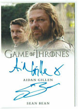 Game of Thrones Complete Dual Autograph Card Aidan Gillen & Sean Bean Auto picture