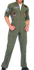 Top Gun by Leg Avenue Flight Suit Halloween Costume Sz S/M Goose Maverick Badge picture
