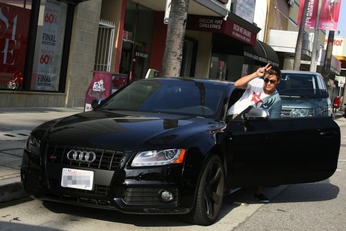 Zac Efron Audi S5 Celebrity Cars Pictures