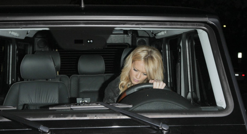 Hilary Duff in a Mercedes G-Wagon