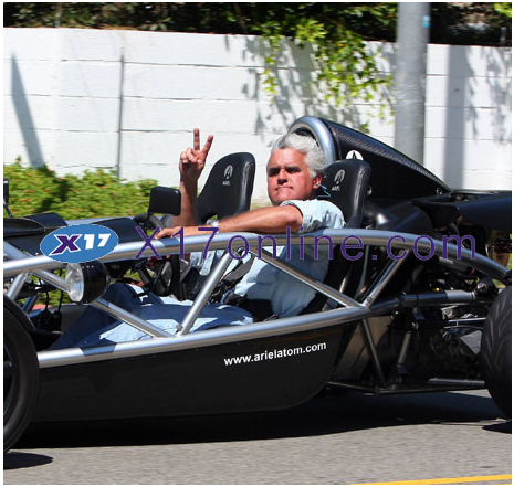Jay Leno in his Ariel Atom Up Close