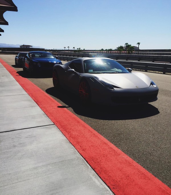 Kylie Jenner learning to race Ferrari