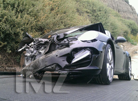 Lindsay Lohan Porsche Crash
