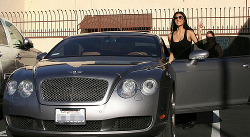 Nicole Scherzinger & Bentley Continental GT