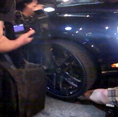 Paris Hilton in a Bentley