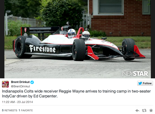 Reggie Wayne Indycar