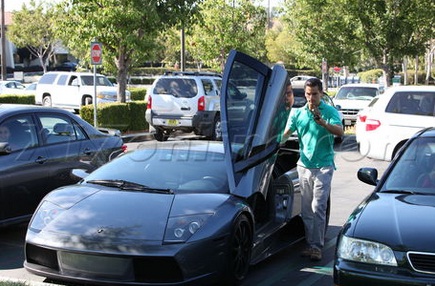 Scott Disick rolling high with this grey Lamborghini Murcielago