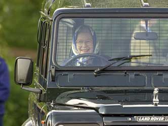 queen elizabeth driving