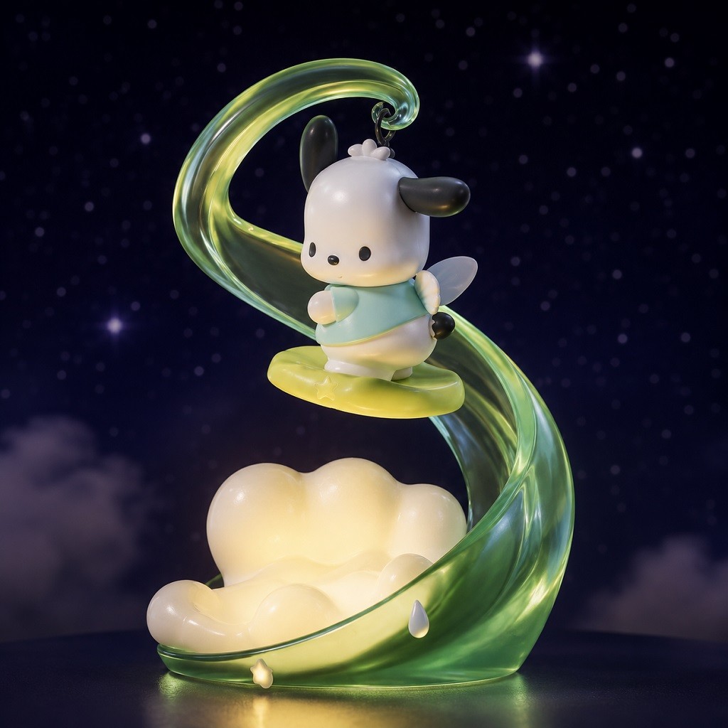 Langbowang Sanrio Characters Natural Spirit Light Up Figure - Pochacco Langbowang Sanrio Characters Natural Spirit Light Up Figure - Pochacco