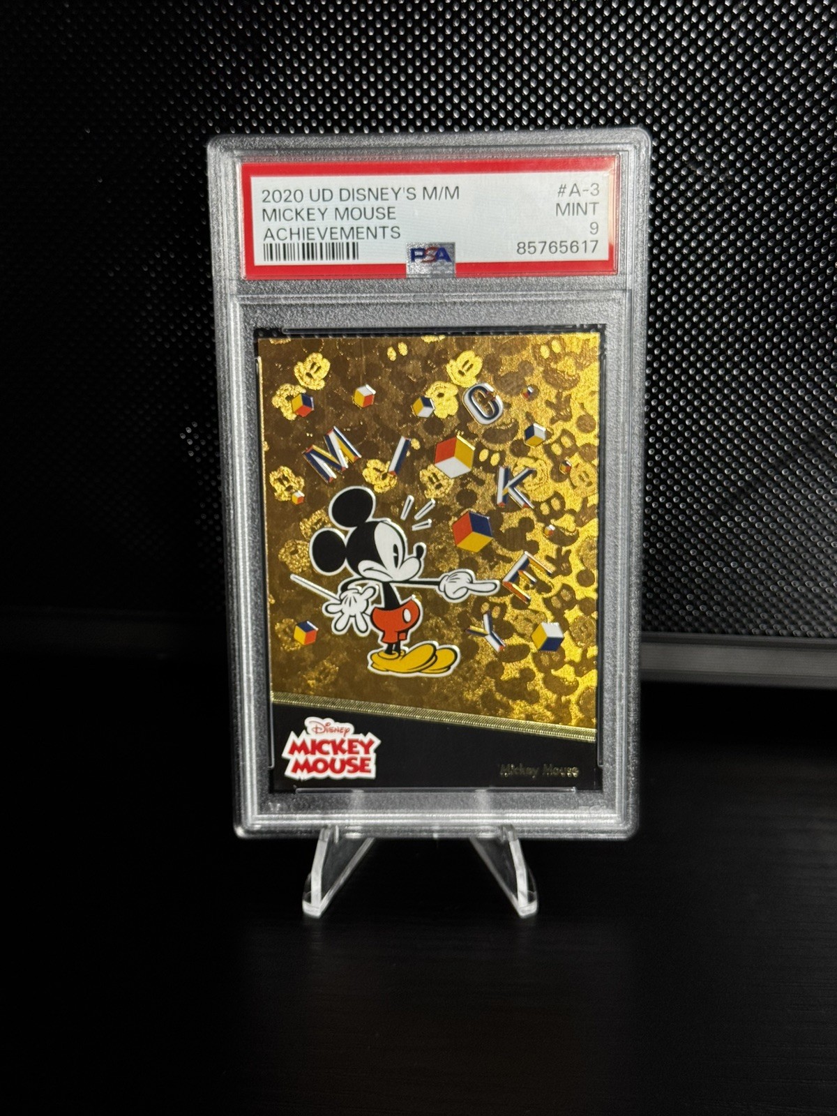 2020 UD Disney's Mickey Mouse Achievements #A-3 PSA 9 POP 2 NONE HIGHER 2020 UD Disney's Mickey Mouse Achievements #A-3 PSA 9 POP 2 NONE HIGHER