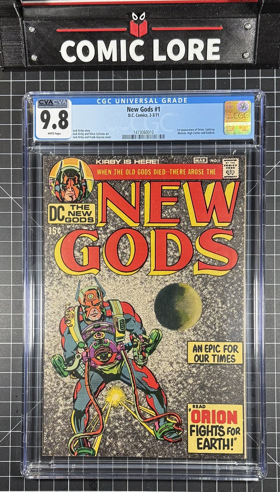 1971 New Gods #1  1st Appearance of Orion Jack Kirby Art CGC 9.8 CVA White pages