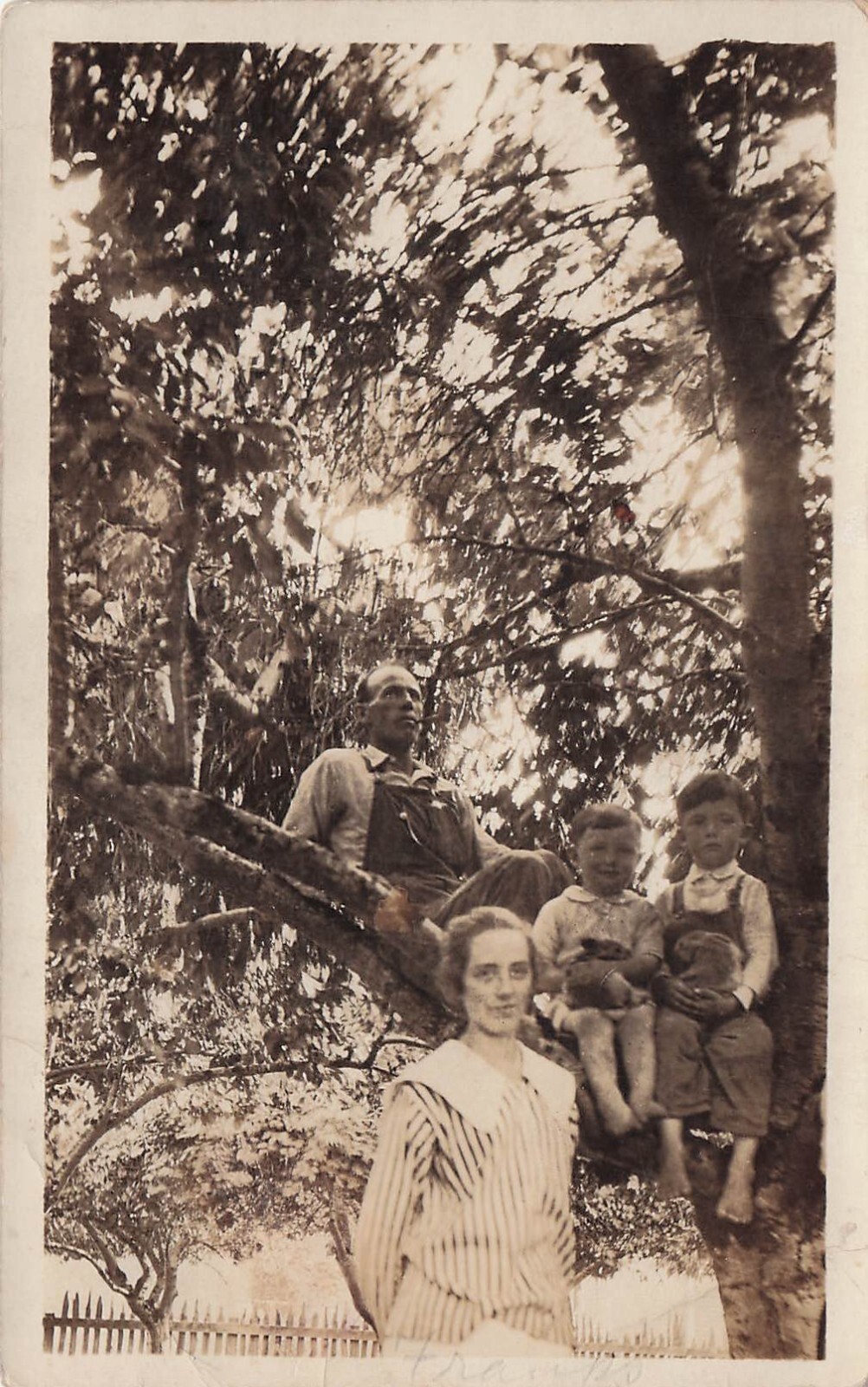 RPPC Byron Burr Hoover Family Brushy Run West Virginia Photo Postcard G31