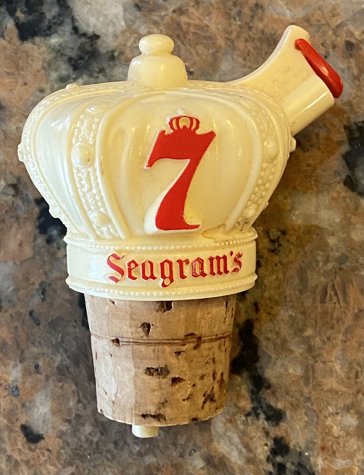 1950’s Seagrams Seven Crown Spout 3 Inch Tall 1950’s Seagrams Seven Crown Spout 3 Inch Tall