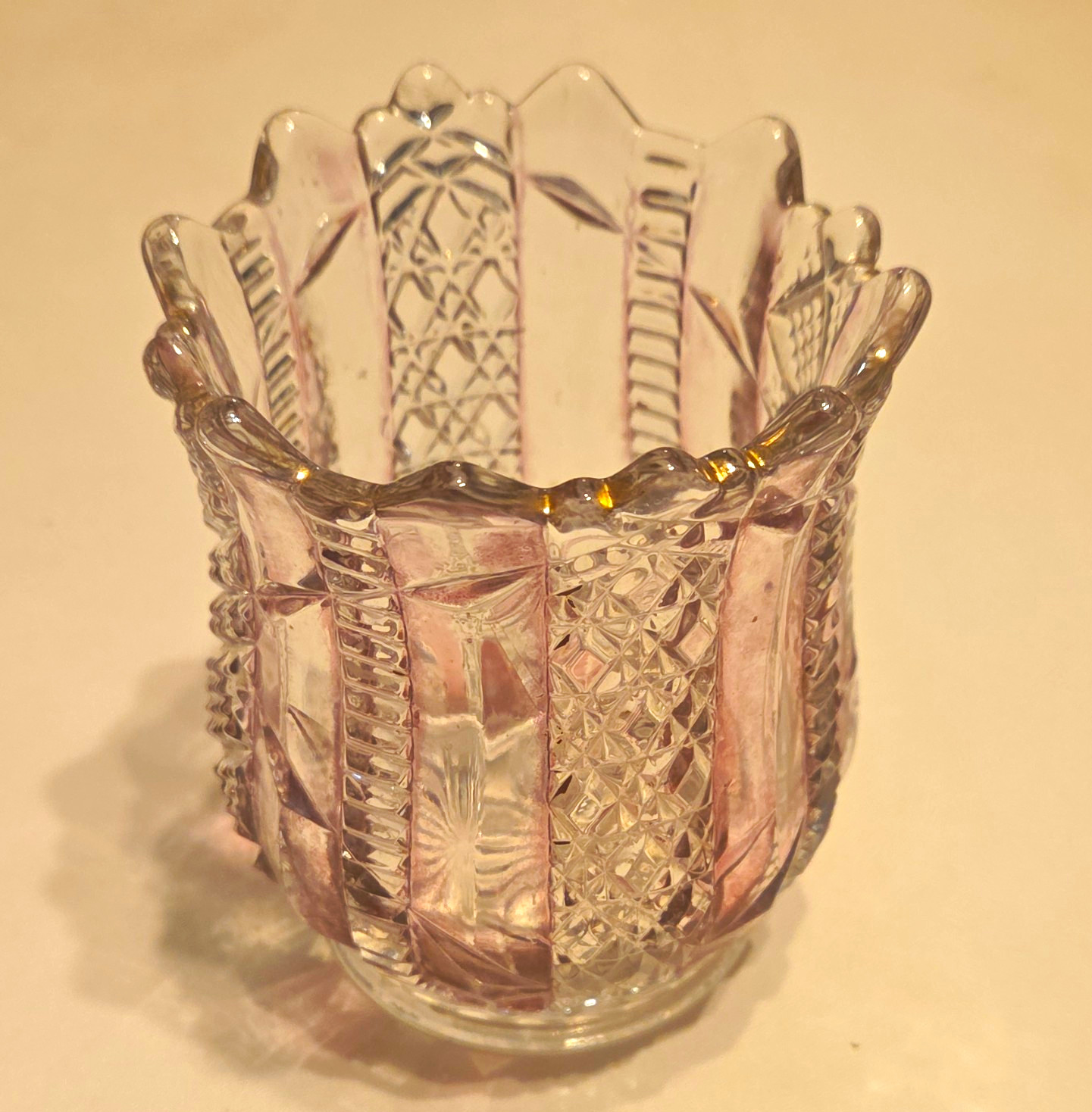 Rare Vintage KISMET Celery Holder Albany glass Rare Vintage KISMET Celery Holder Albany glass