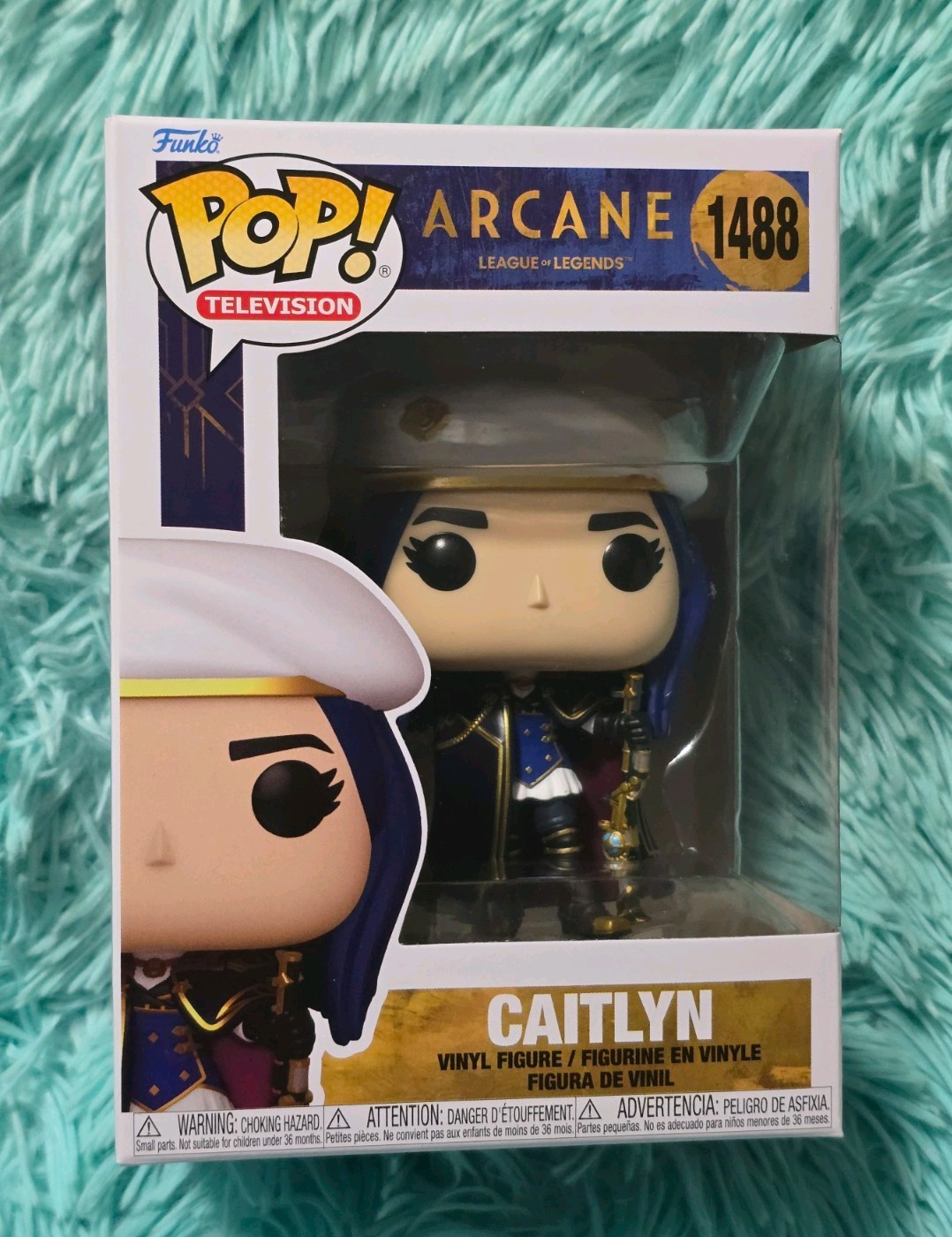 Funko Pop Caitlyn #1488 Arcane League of Legends LoL Television with Protector Funko Pop Caitlyn #1488 Arcane League of Legends LoL Television with Protector