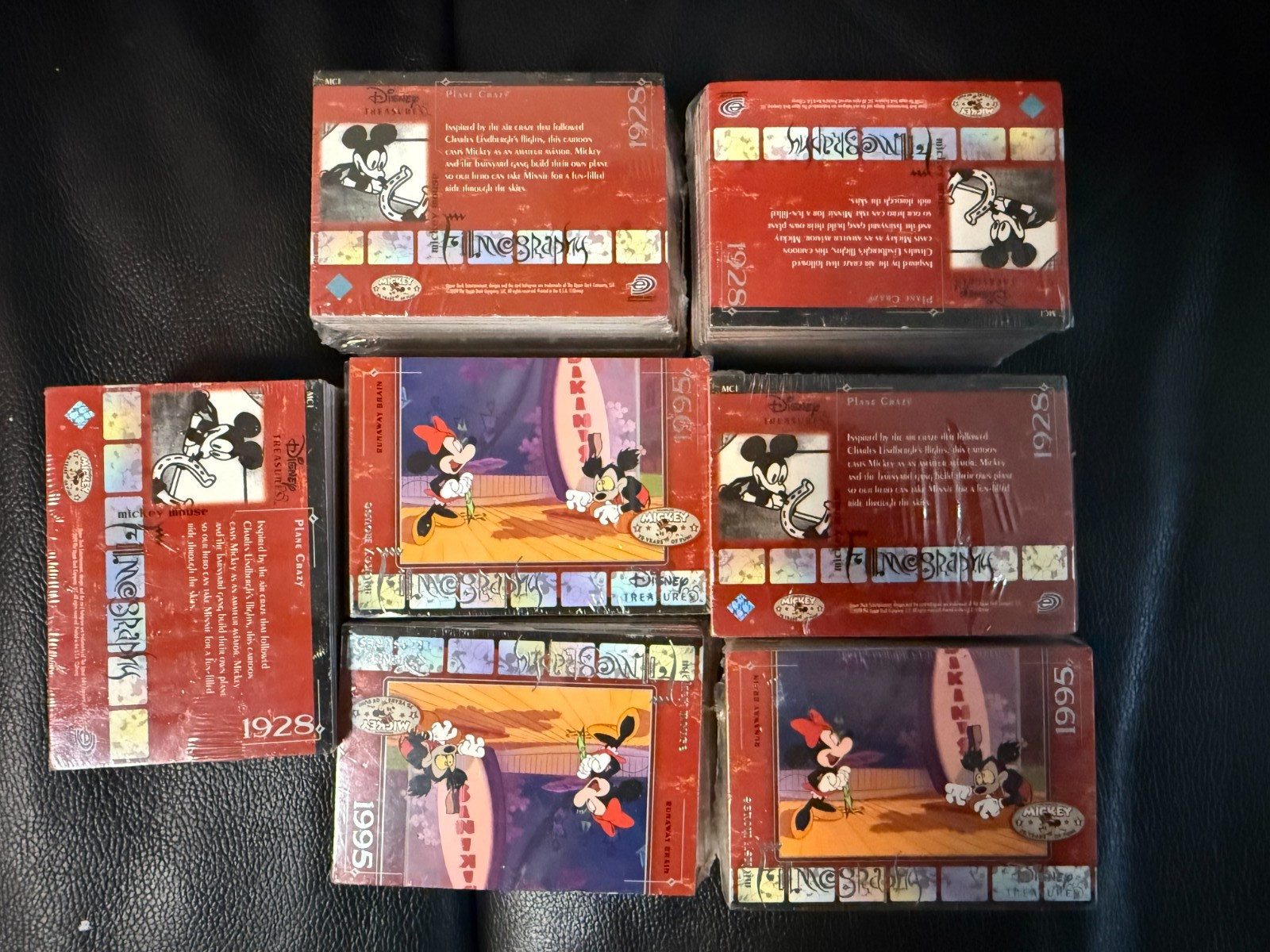 Disney Treasures Lot of 7 Sealed Packs of Cards RARE HTF MINT