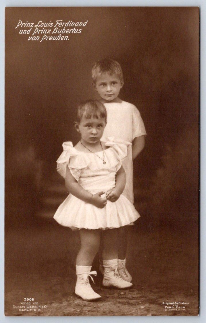 Antique German Princes Louis Ferdinand Hubertus Prussia 1910 Antique German Princes Louis Ferdinand Hubertus Prussia 1910