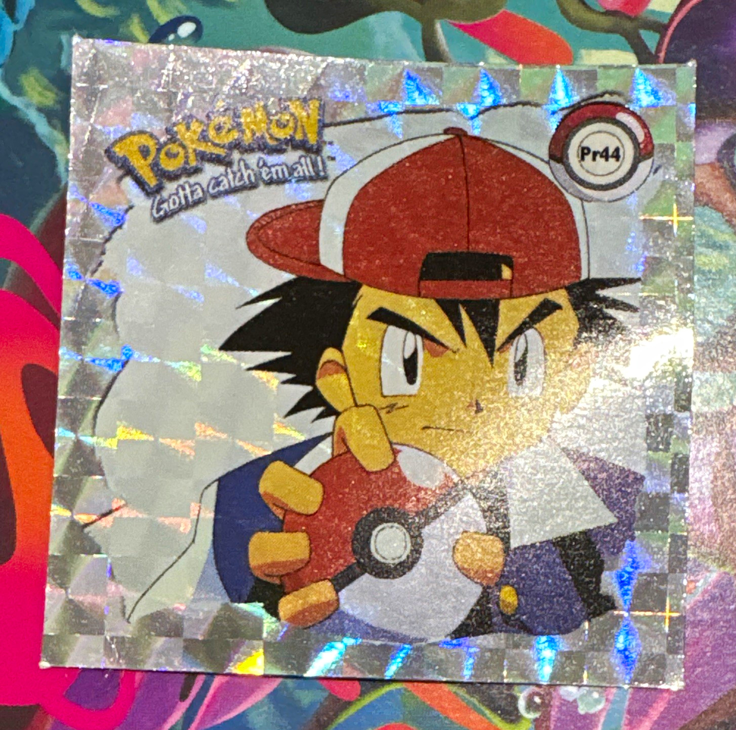 Artbox Pokémon Gotta Catch 'Em All Ash Pr44 Hologram Sticker 1999 Artbox Pokémon Gotta Catch 'Em All Ash Pr44 Hologram Sticker 1999
