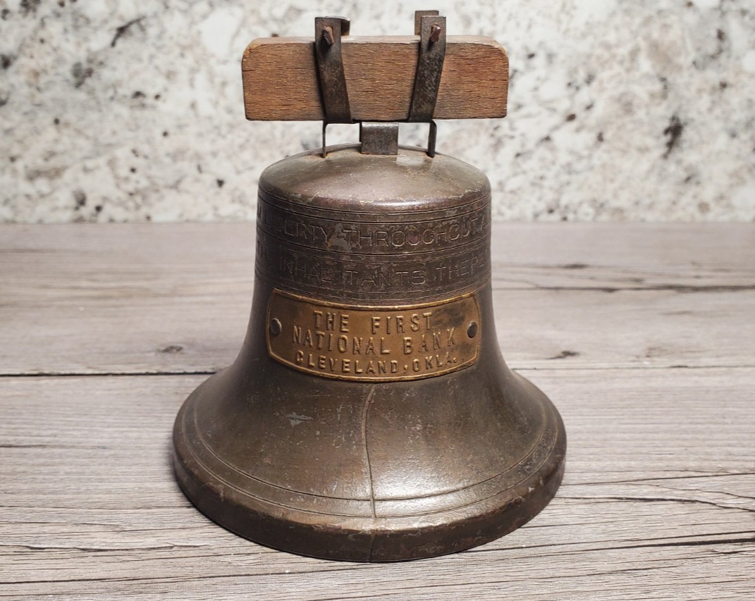 Vintage 1919 Liberty Bell Coin Bank Bankers Savings Cleveland OH Patented Vintage 1919 Liberty Bell Coin Bank Bankers Savings Cleveland OH Patented