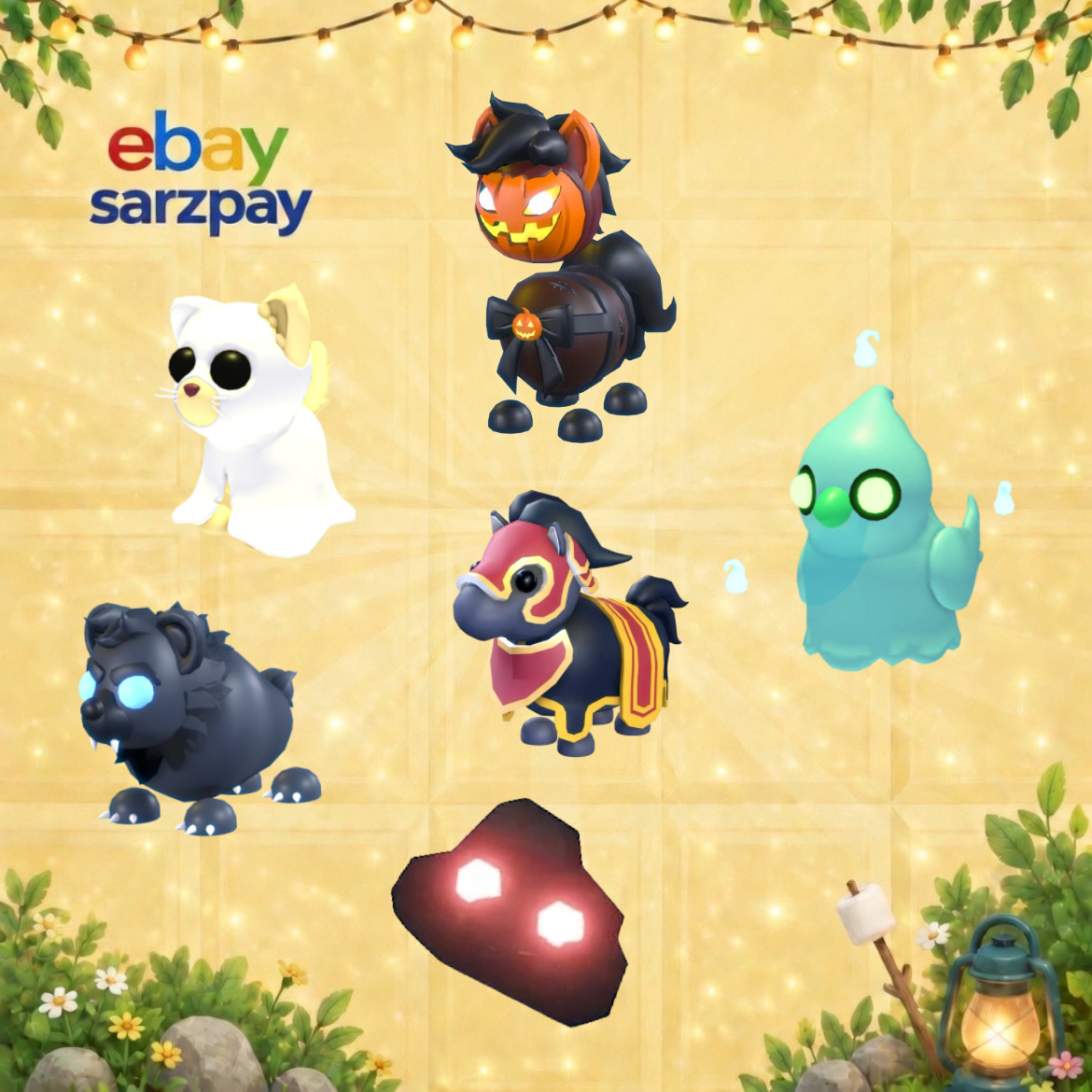 Ghostly Cat, Headless Horse, Dracula Parrot - Adopt Fom Me Ghostly Cat, Headless Horse, Dracula Parrot - Adopt Fom Me