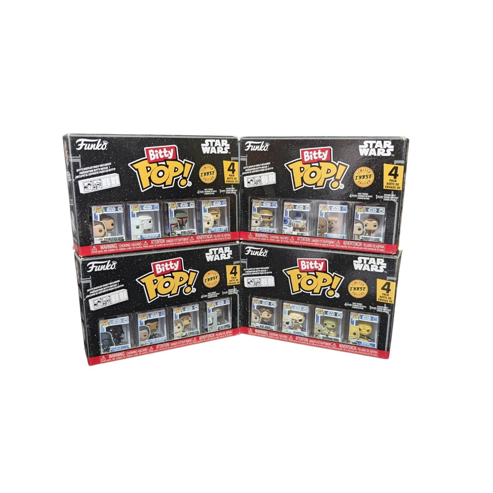 Bitty Pop: Star Wars COMPLETE SET - 16 Figures - 4 Packs - Chase Rare NEW 🚀 Bitty Pop: Star Wars COMPLETE SET - 16 Figures - 4 Packs - Chase Rare NEW 🚀