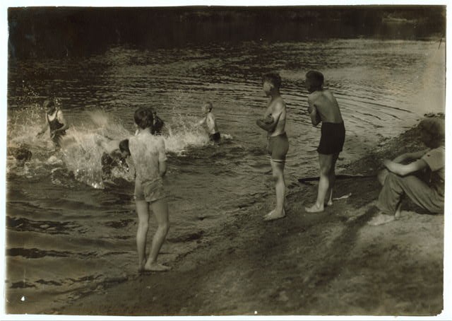 Westfield Massachusetts 1916 Boys Swimming Hole Galpin's Farm Tobacco Labor Westfield Massachusetts 1916 Boys Swimming Hole Galpin's Farm Tobacco Labor