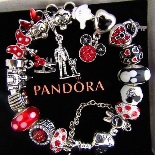PANDORA MICKEY MINNIE Charms Bracelet Walt Minnie Mouse Valentine Gift PANDORA MICKEY MINNIE Charms Bracelet Walt Minnie Mouse Valentine Gift