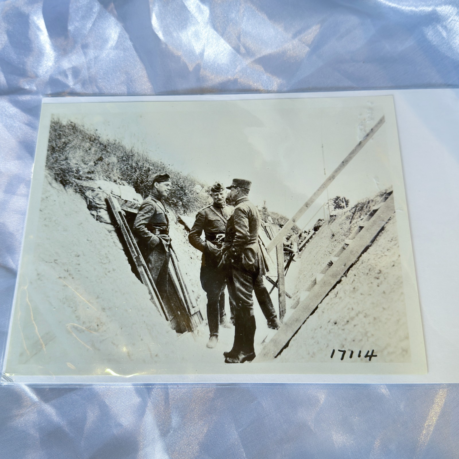 Original WWI 1918 Allied Exposition Photo, "Under 4 Flags" 42nd Div 84th Brigade Original WWI 1918 Allied Exposition Photo, "Under 4 Flags" 42nd Div 84th Brigade