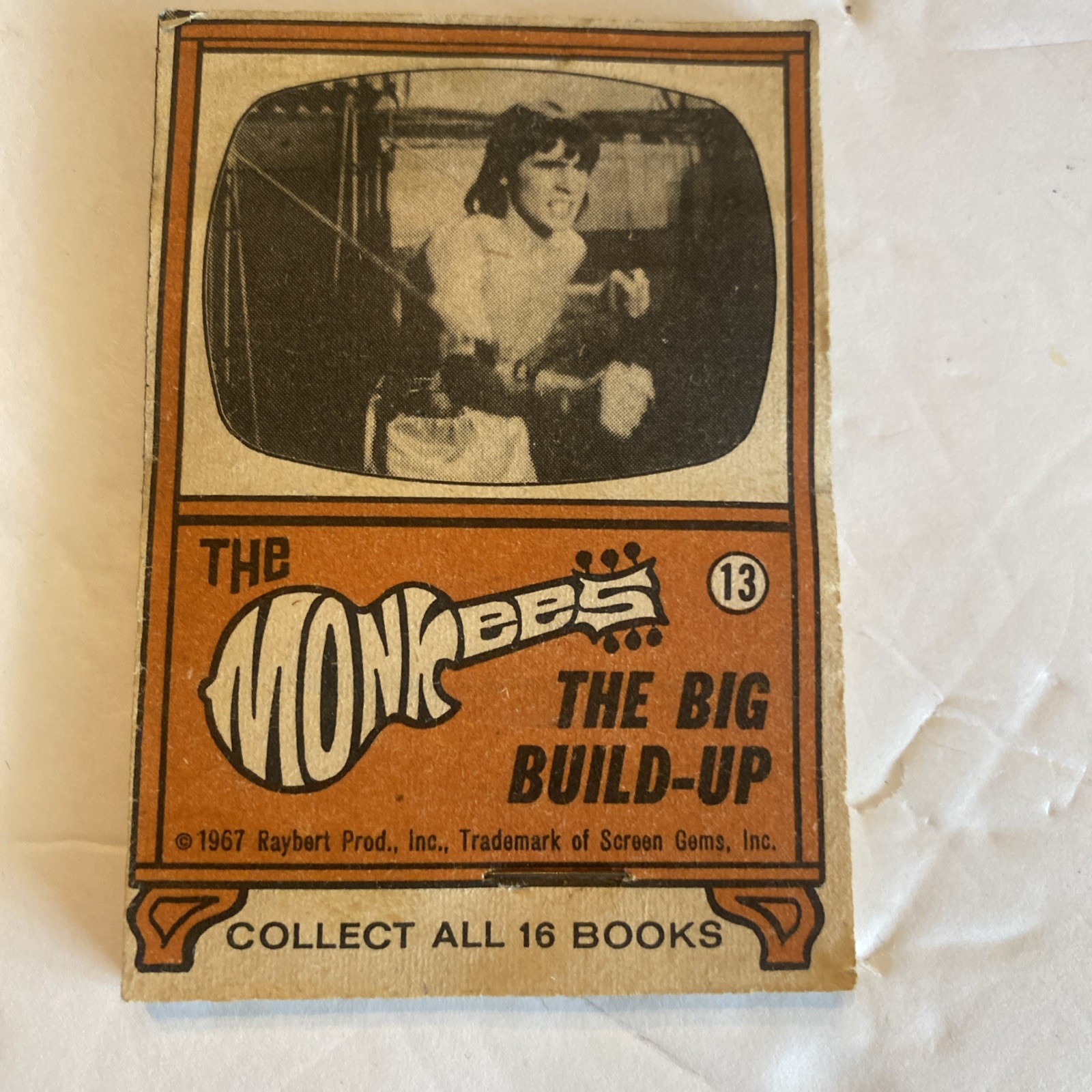 1967 The Monkees Flip Action Book #13 Topps The Big Build-Up Davy Jones Complete 1967 The Monkees Flip Action Book #13 Topps The Big Build-Up Davy Jones Complete
