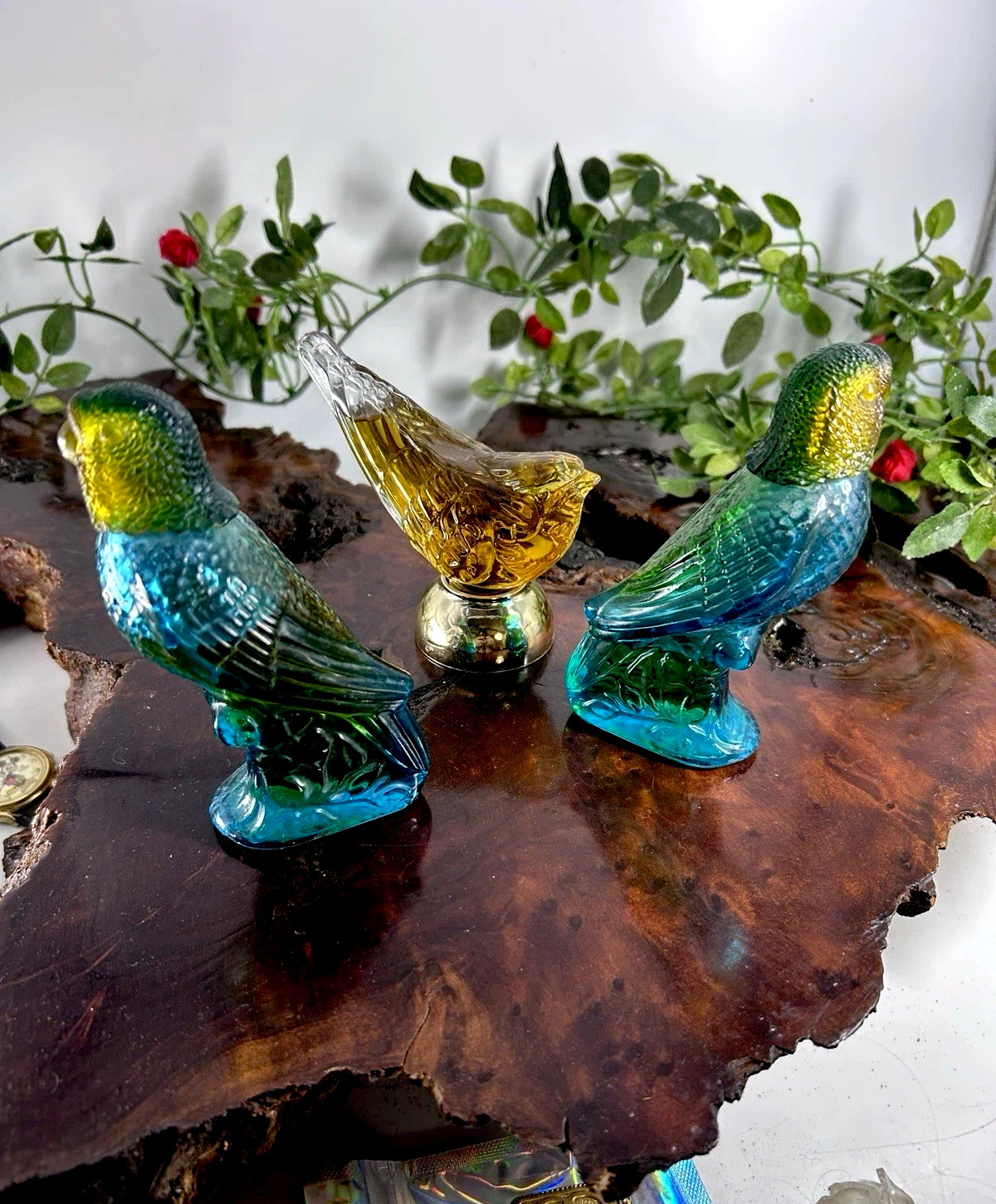 Vintage AVON Bird Collector’s Lot Of 3 Perfume Bottles 2 Moonwind 1 Cotillion