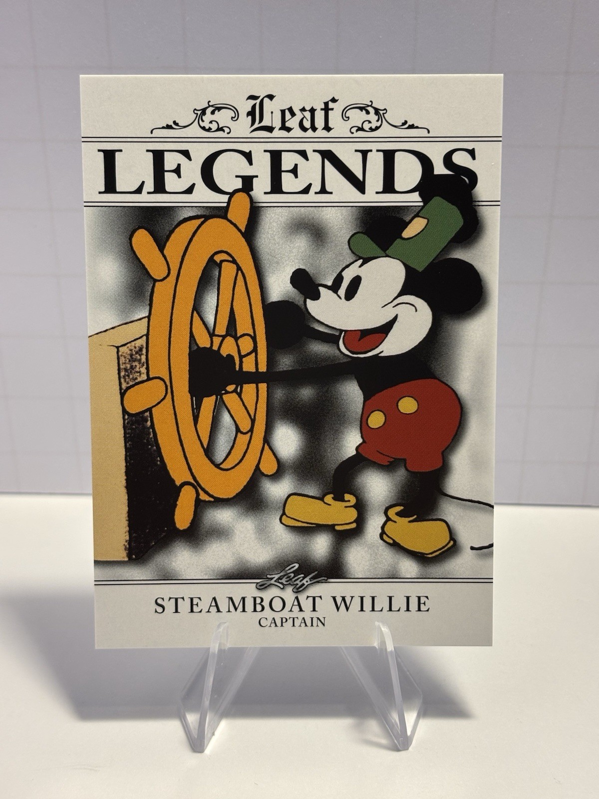 "CAPTAIN STEAMBOAT WILLIE" WALT DISNEY 2024 LEAF LEGENDS ANIMATION CARD