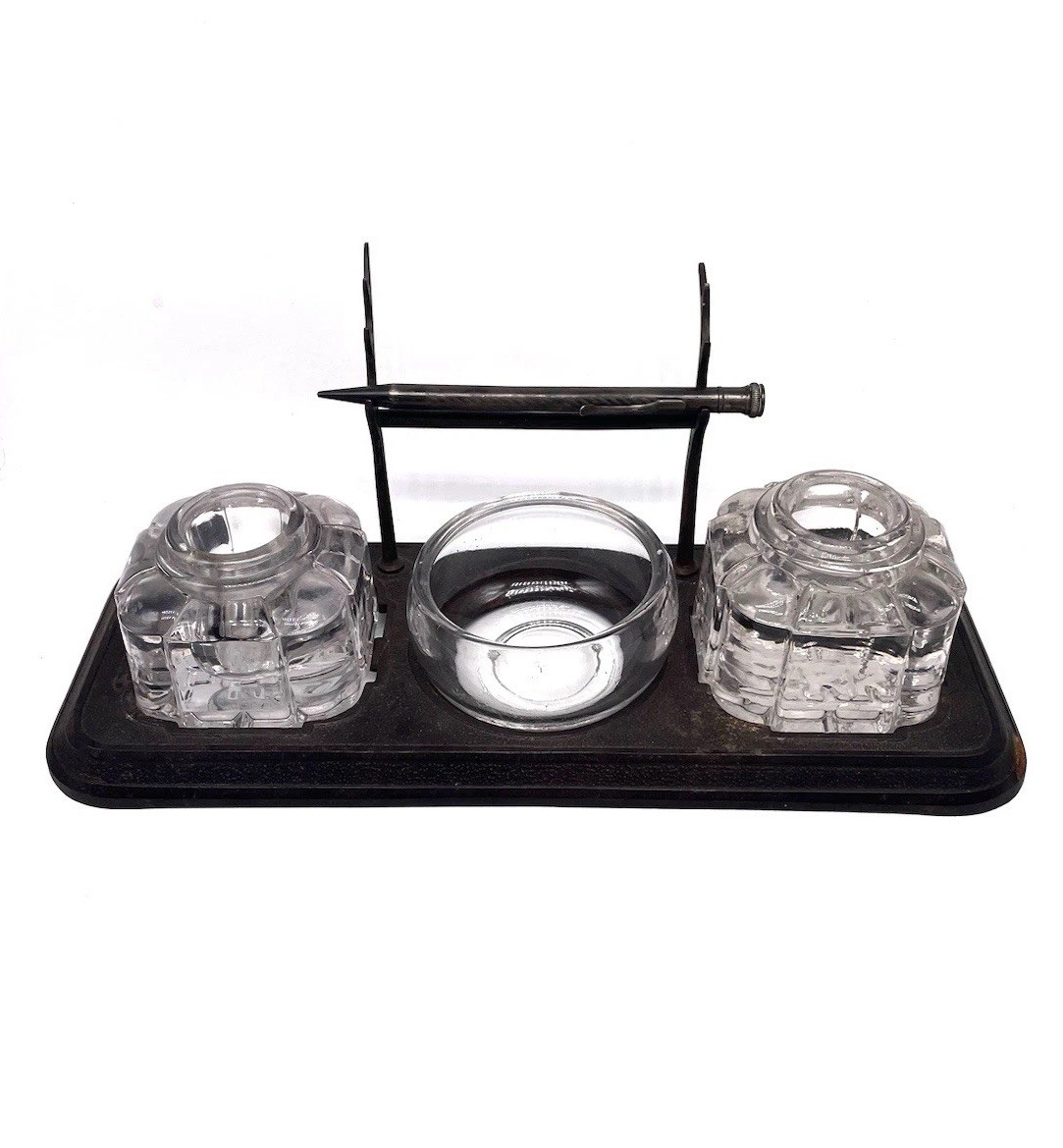 ANTIQUE PRR PENNSYLVANIA RAILROAD INKWELL STATION DESK DISPLAY ANTIQUE PRR PENNSYLVANIA RAILROAD INKWELL STATION DESK DISPLAY