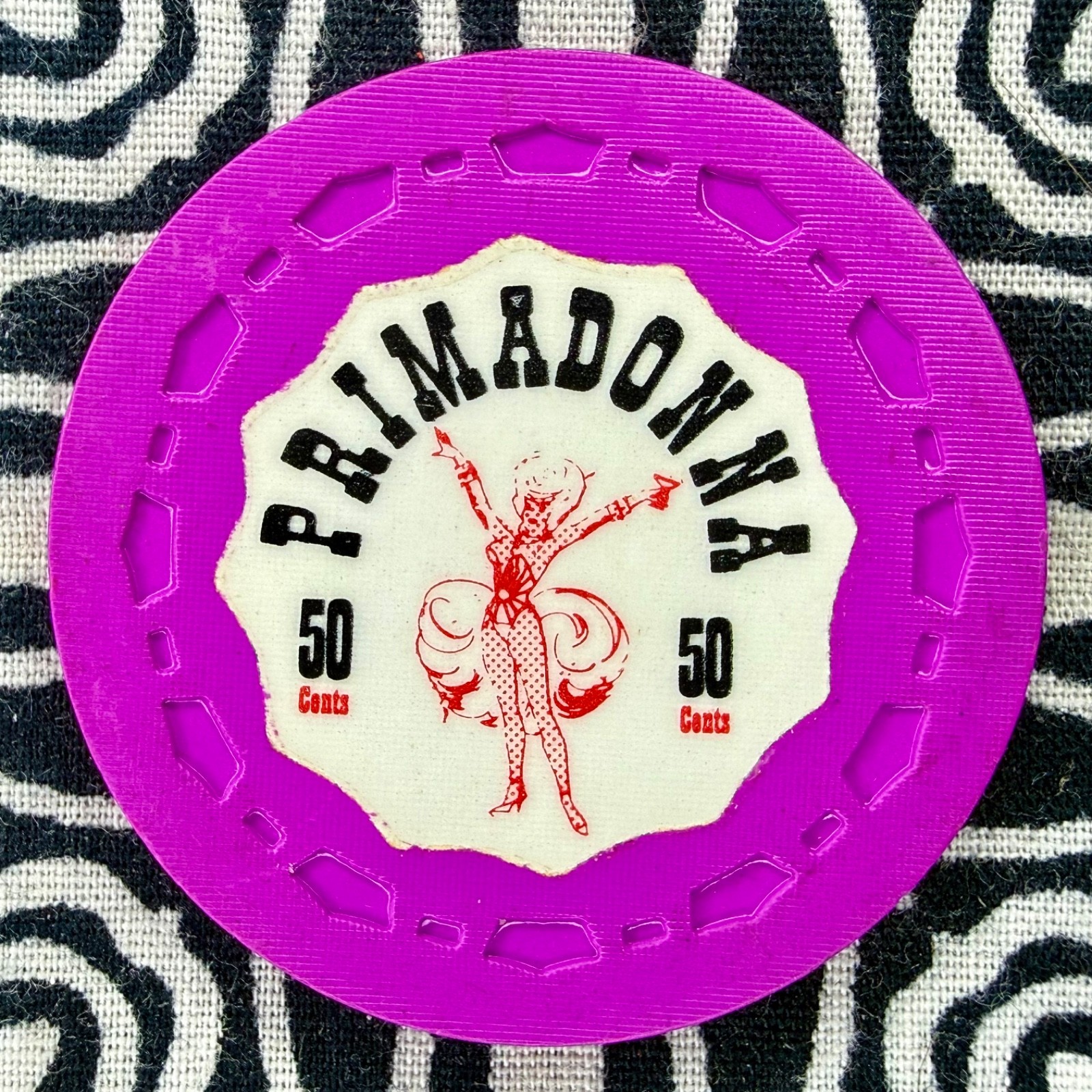 Primadonna 50¢ $0.50 Reno, Nevada Casino Chip C926