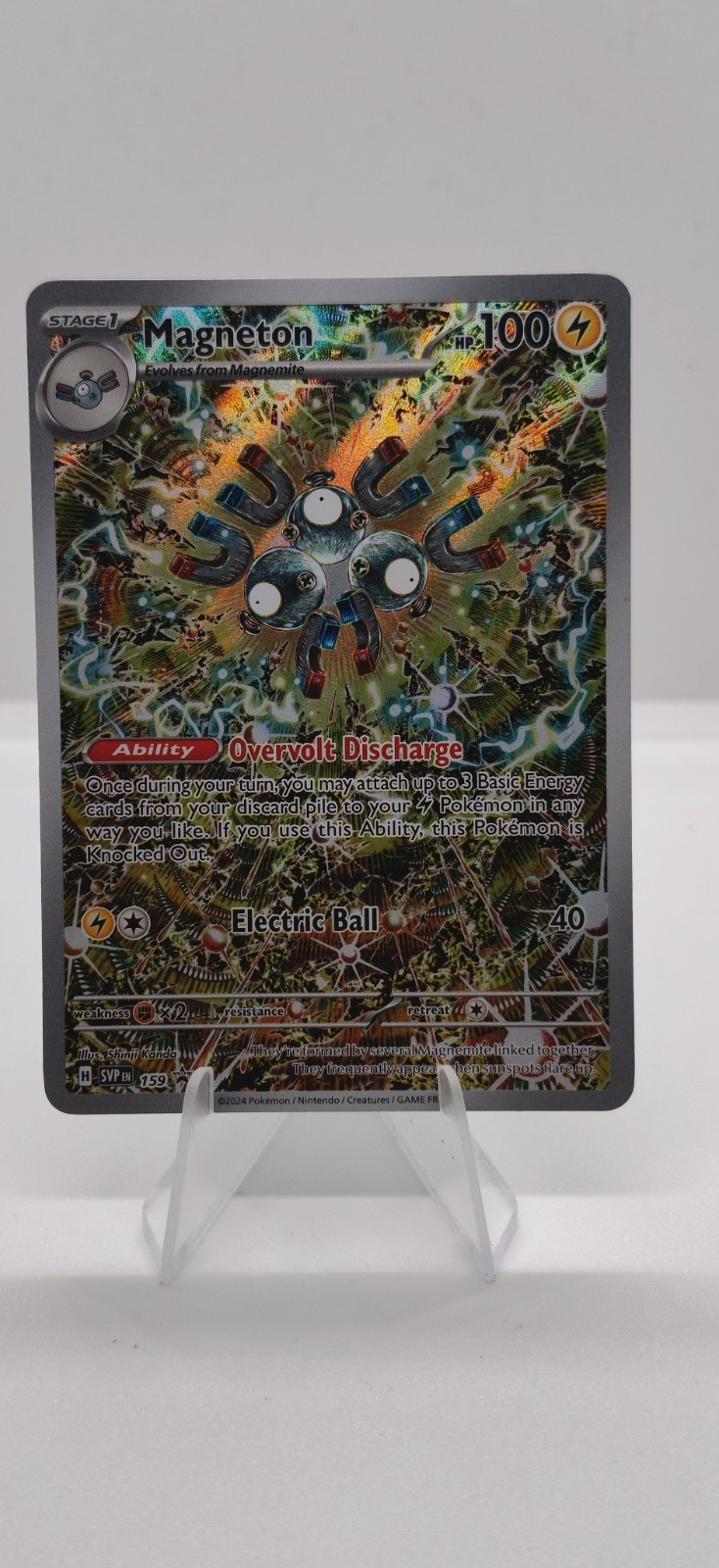 Magneton 159 Sv: Scarlet & Violet Promo Cards Holo Full Art Magneton 159 Sv: Scarlet & Violet Promo Cards Holo Full Art