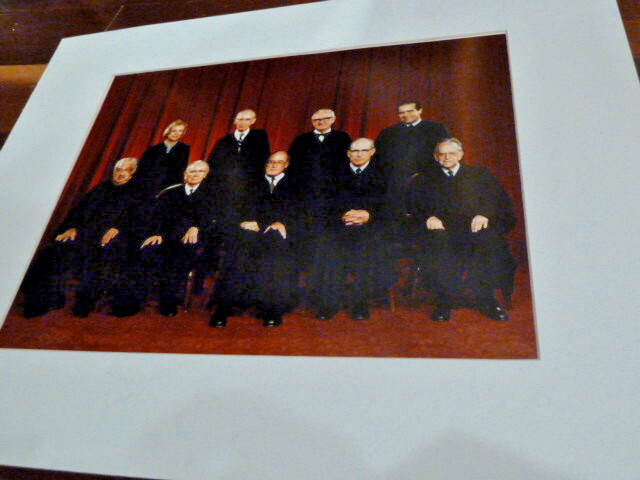 US Supreme Court 1986 Original Official Oversized Photo Rehnquist Chief Justice