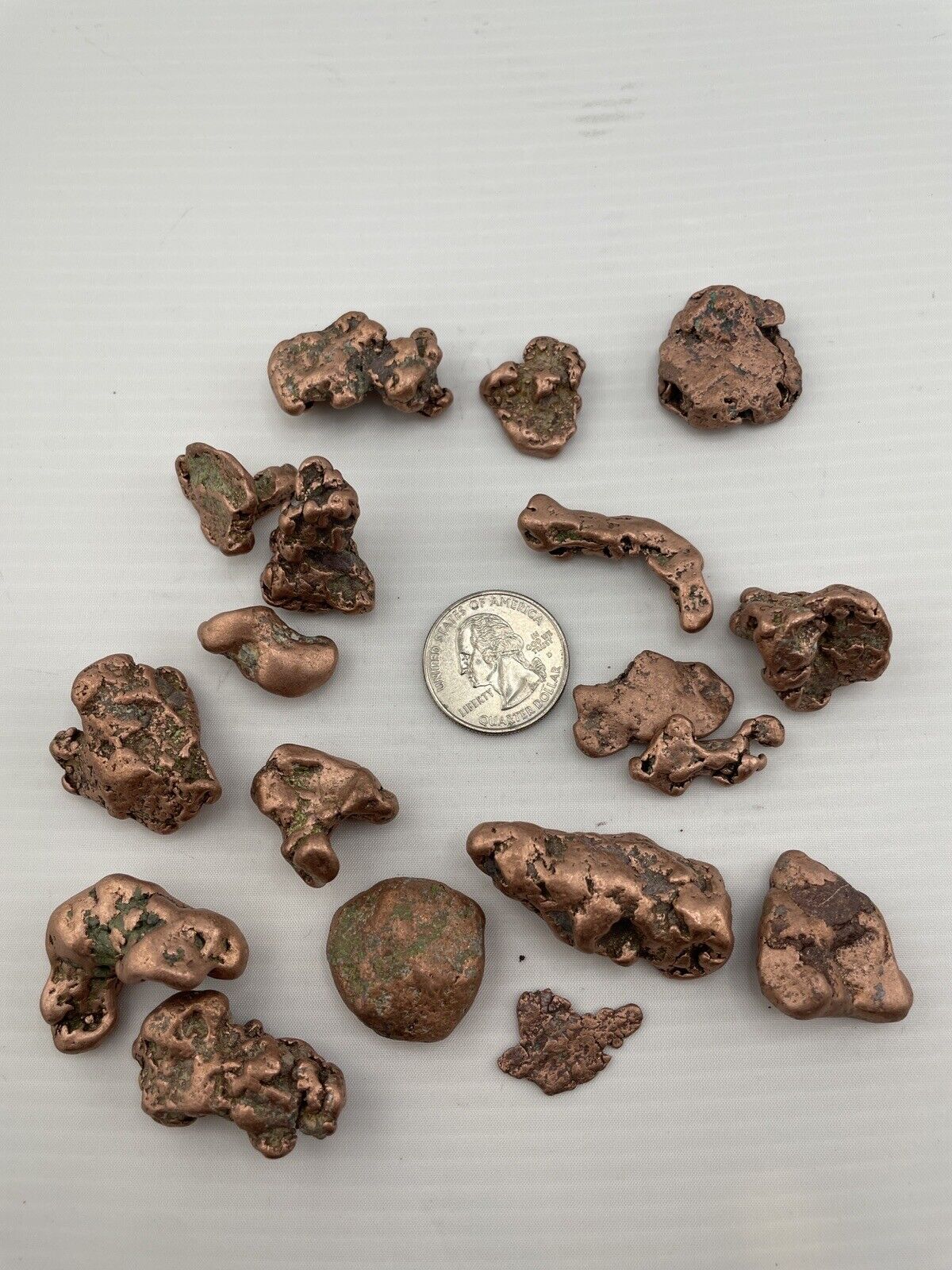 8oz Of Small Tumbled Copper Nuggets Natural Michigan Copper Native Ore Pure Cu