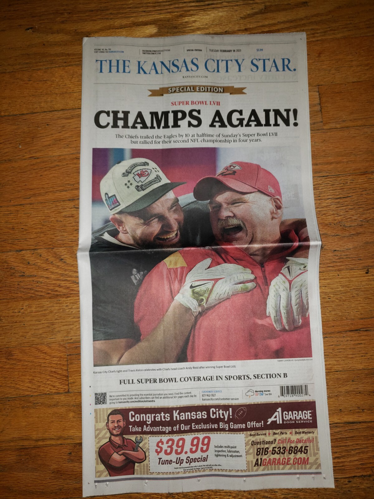 PATRICK MAHOMES 2023 SUPERBOWL LVII 57 NEWSPAPER CHIEFS KC STAR SPECIAL EDITION PATRICK MAHOMES 2023 SUPERBOWL LVII 57 NEWSPAPER CHIEFS KC STAR SPECIAL EDITION