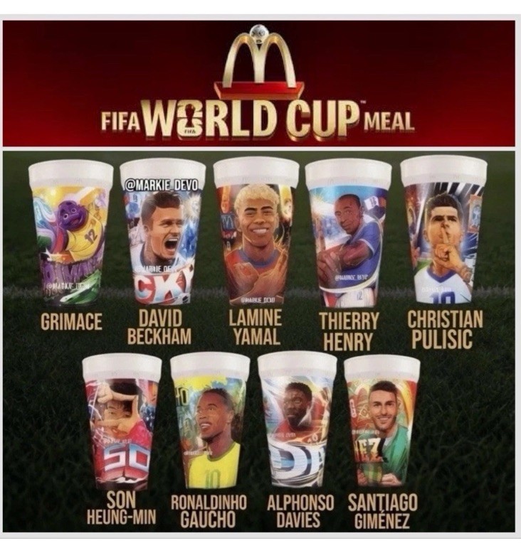 McDonald's 2026 FIFA World Cup Collectible Cups Complete Set 9 Cups (OPENED) McDonald's 2026 FIFA World Cup Collectible Cups Complete Set 9 Cups (OPENED)